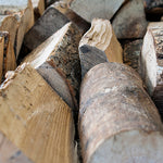 Close up of Kiln-Dried Ash Logs