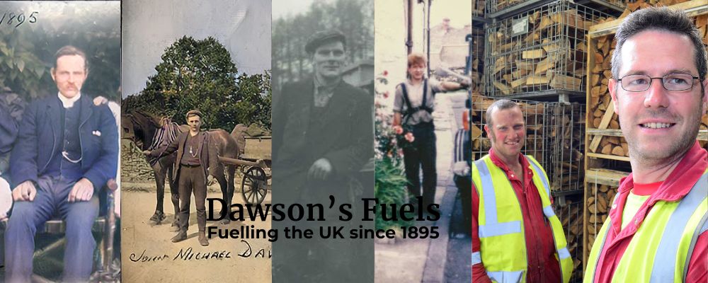 Dawson's Fuels - Fuelling the UK since 1895, showcasing the family legacy and history through the generations.