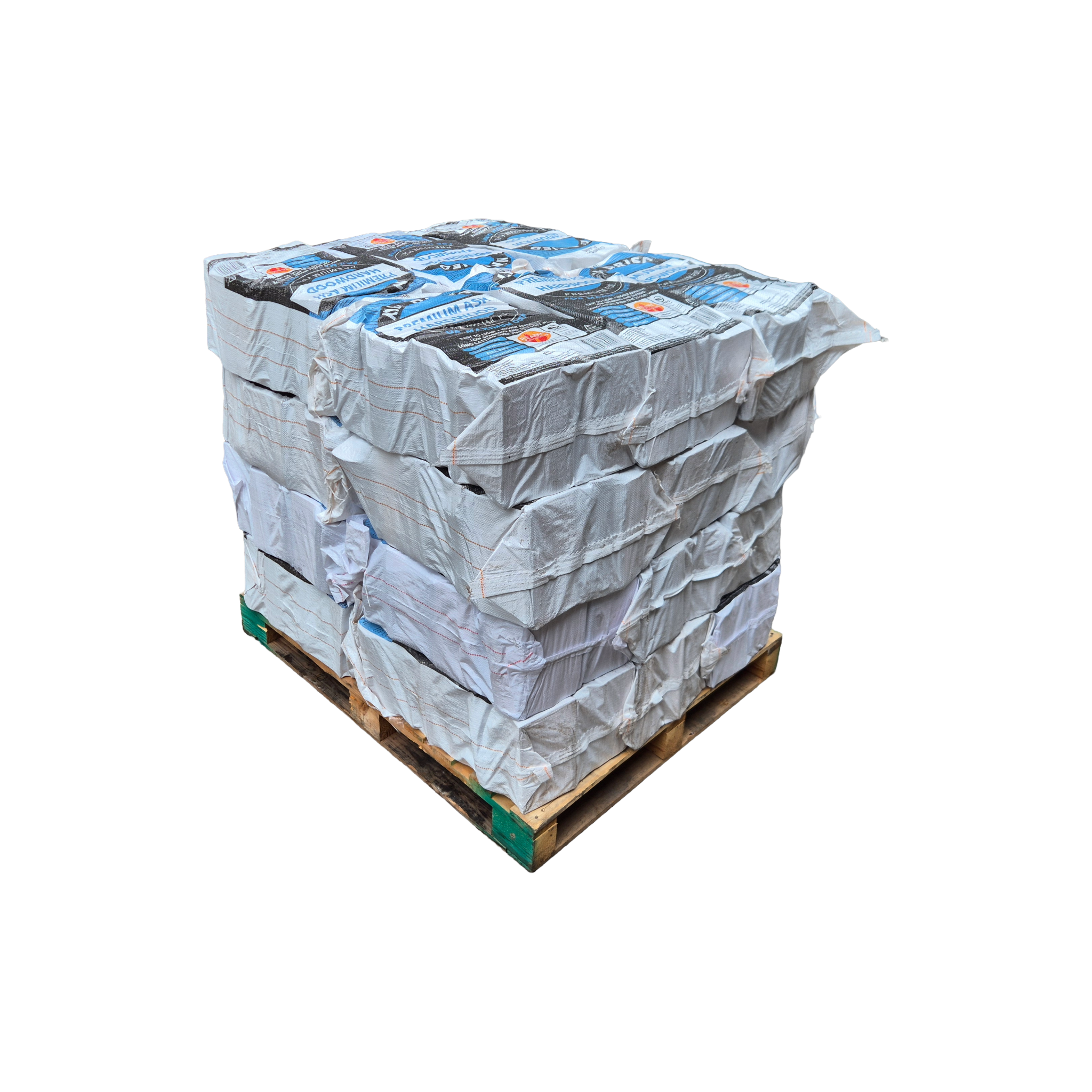 Pallet of 24 bags of kiln-dried Ash logs