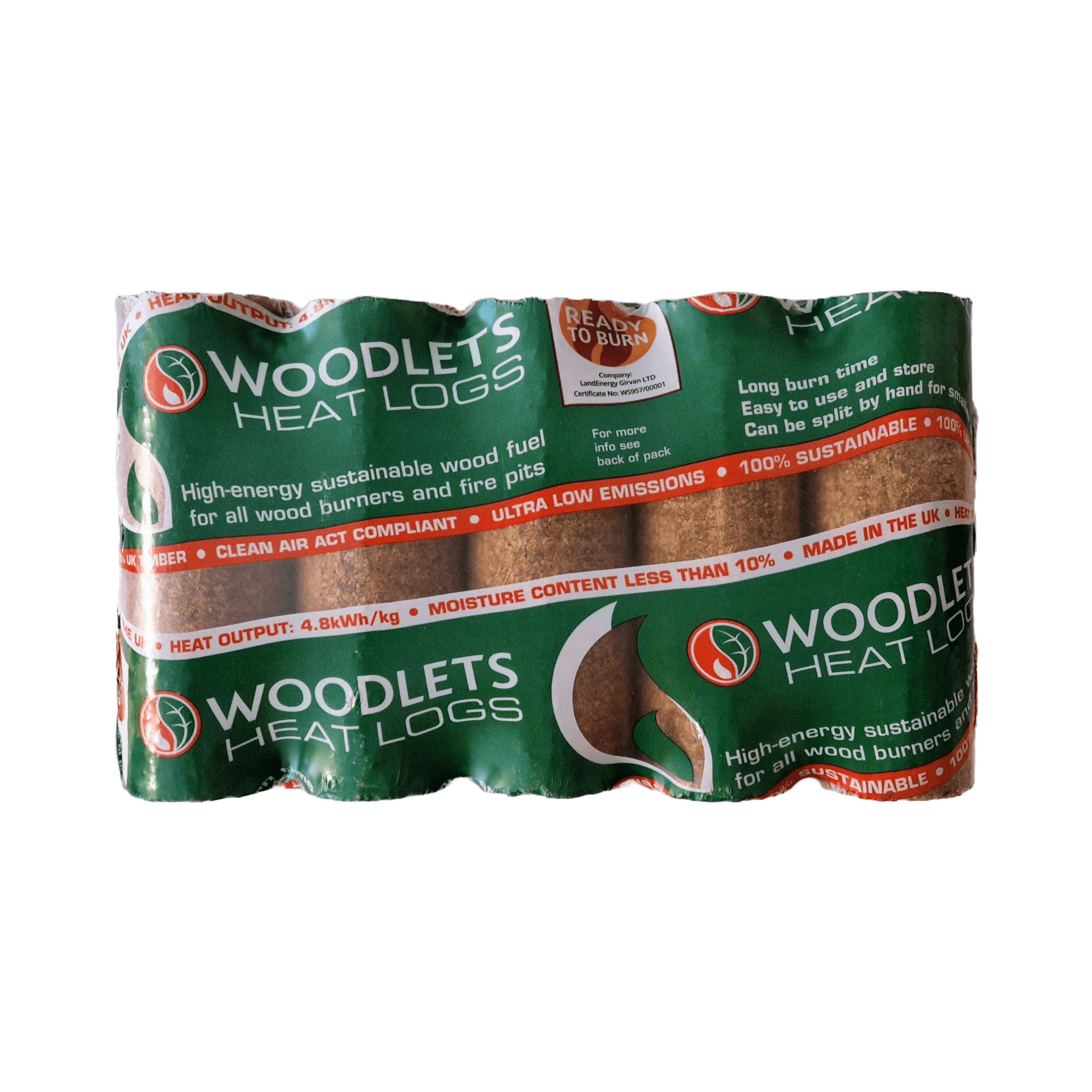 A Packet of Woodlets Heat Logs