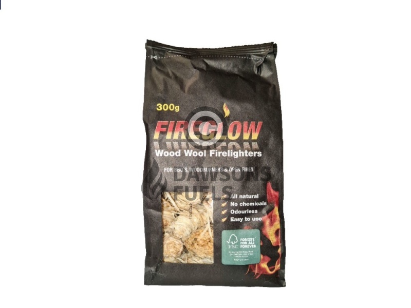 15 x Packs of Fireglow Wood Wool Firelighters